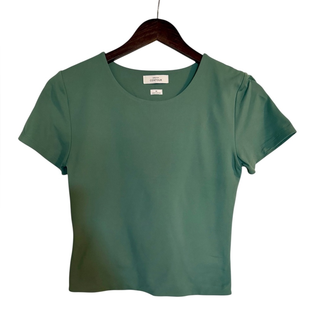 SOLD - Aritzia Babaton | Contour Crew Waist T-Shirt | Turquoise/green | M
